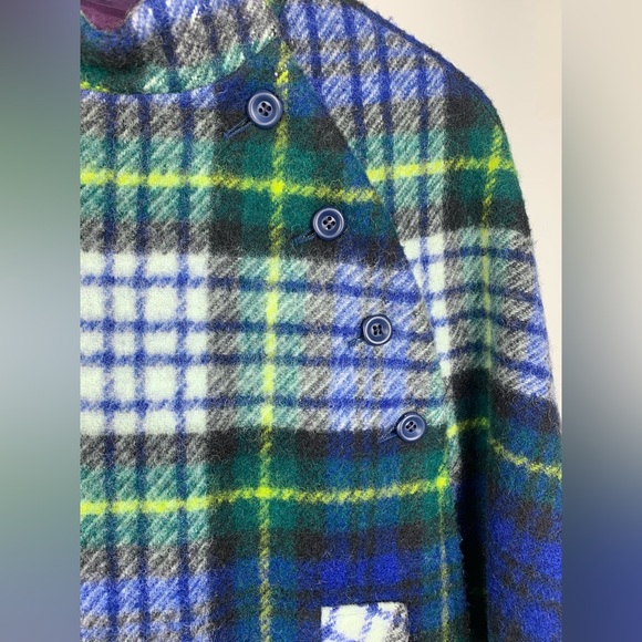 Vintage 1960s Ború by Jimmy Hourihan of Dublin Wool Tartan Cape with belt, EUC. - Picture 12 of 14